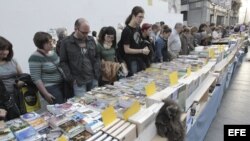 Venta de libros en el Día Internacional del Libro
