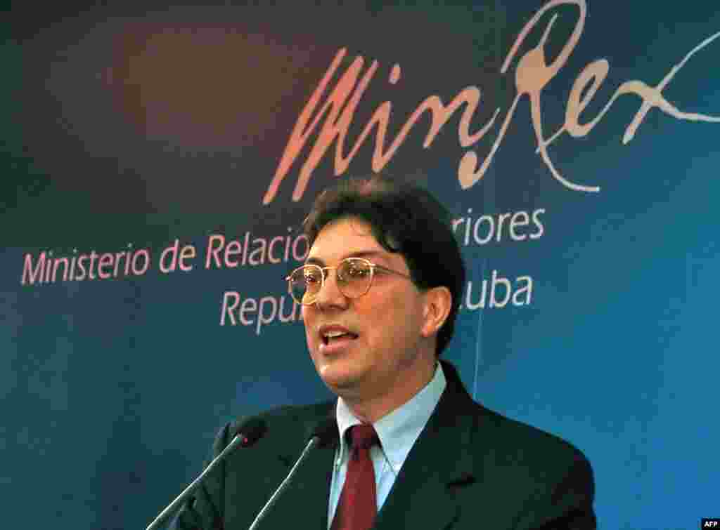 Bruno Rodríguez, cuando se desempeñaba como vicecanciller en el 2006. El diplomático sobrevivió la purga entre los acólitos de Roberto Robaina, en la UJC, y después la de los allegados del excanciller Felipe Pérez Roque en el MINREX.