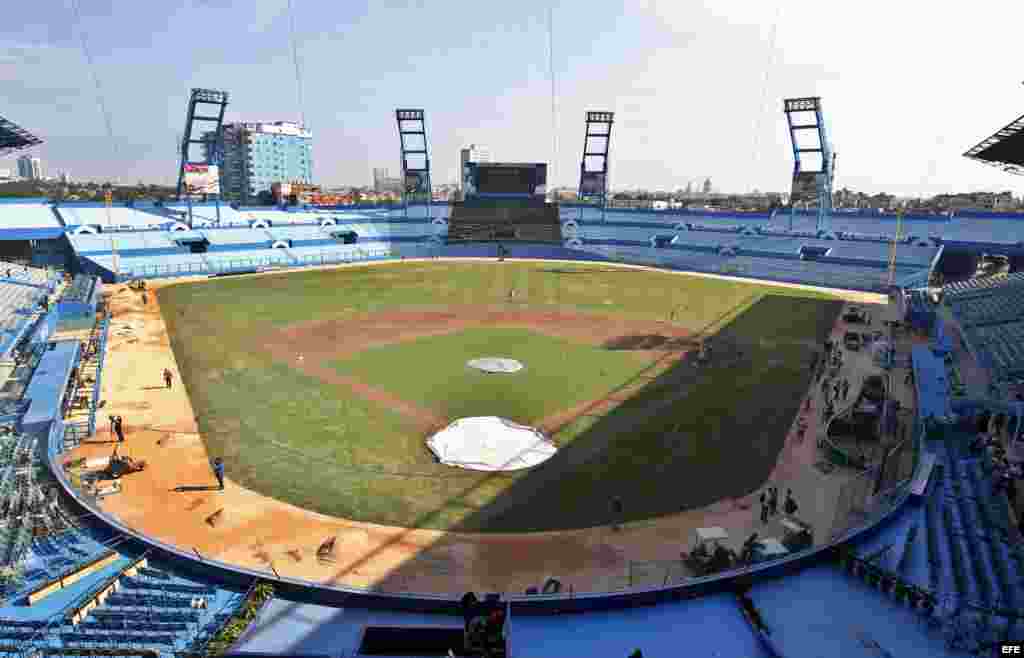 Vista general del estadio Latinoamericano de béisbol.