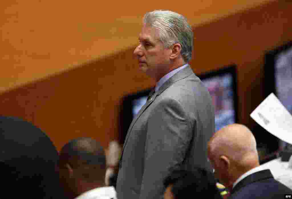 El primer vicepresidente, Miguel Díaz-Canel, propuesto para suceder a Raúl Castro en la presidencia de Cuba.