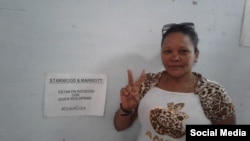 Donaida Pérez Paseiro, prisionera política cubana recluida en el penal de Guamajal, Villa Clara.