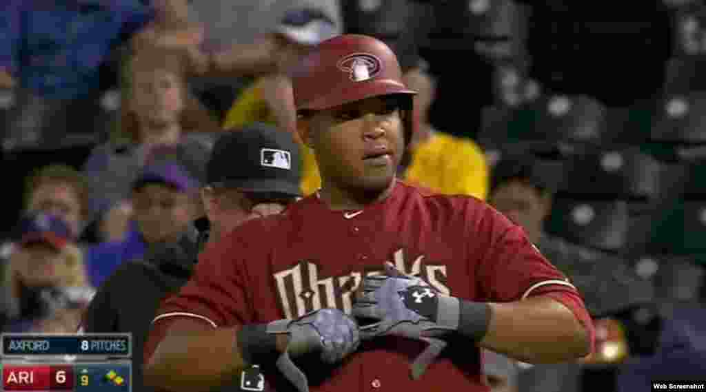 Yasmany Tomás, quien firmó por seis años y 68,5 millones con los Diamondbacks, de Arizona.