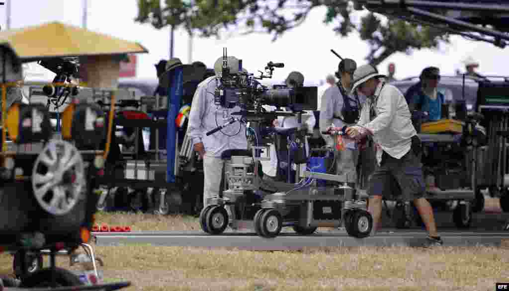 Filmación de la película "Fast & Furious 8" (Rápido y Furioso 8) en Cuba. La filmación de la cinta en La Habana ha causado revuelo. 
