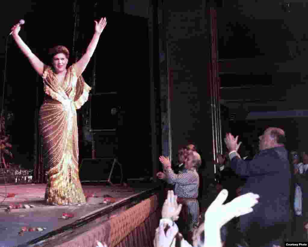Olga Guillot en Madrid 1984-85. Fotos: cortesía de Olga María Touzet y Guillot.
