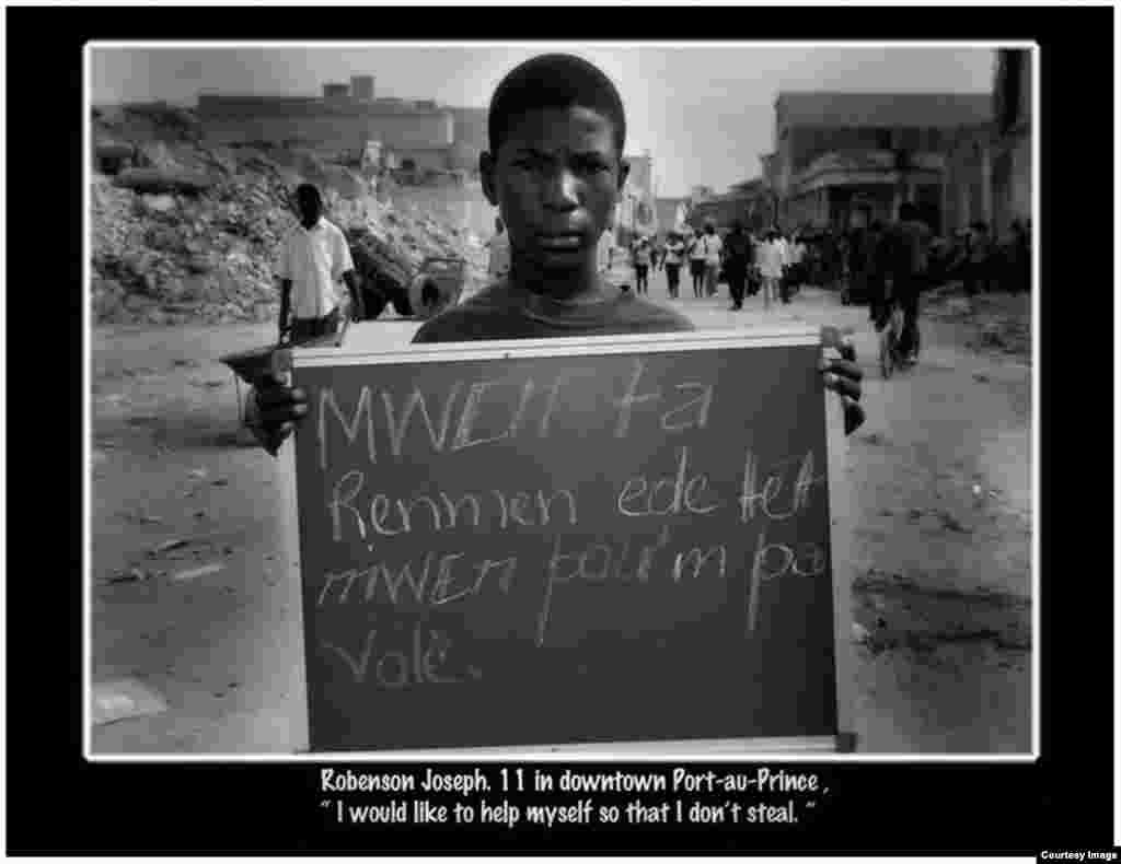 "Quiero ayudarme a mi mismo para no tener que robar". Foto Roberto Koltún cortesía de The Miami Herald.