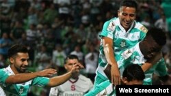 Futbolistas del club mexicano Santos Laguna.
