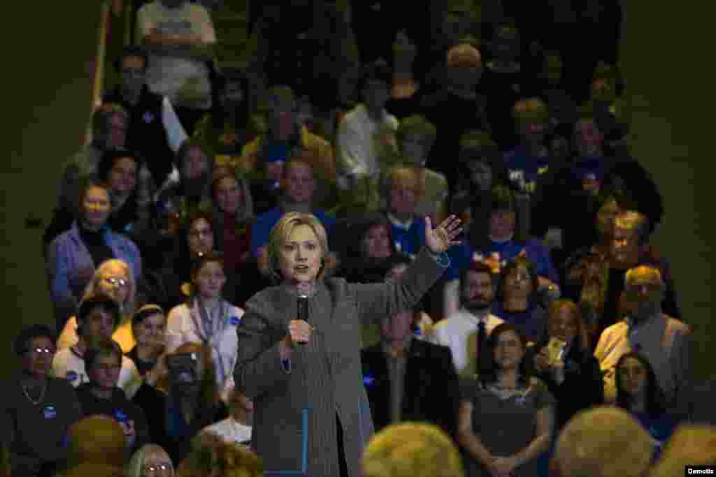 Hillary Clinton en Iowa.