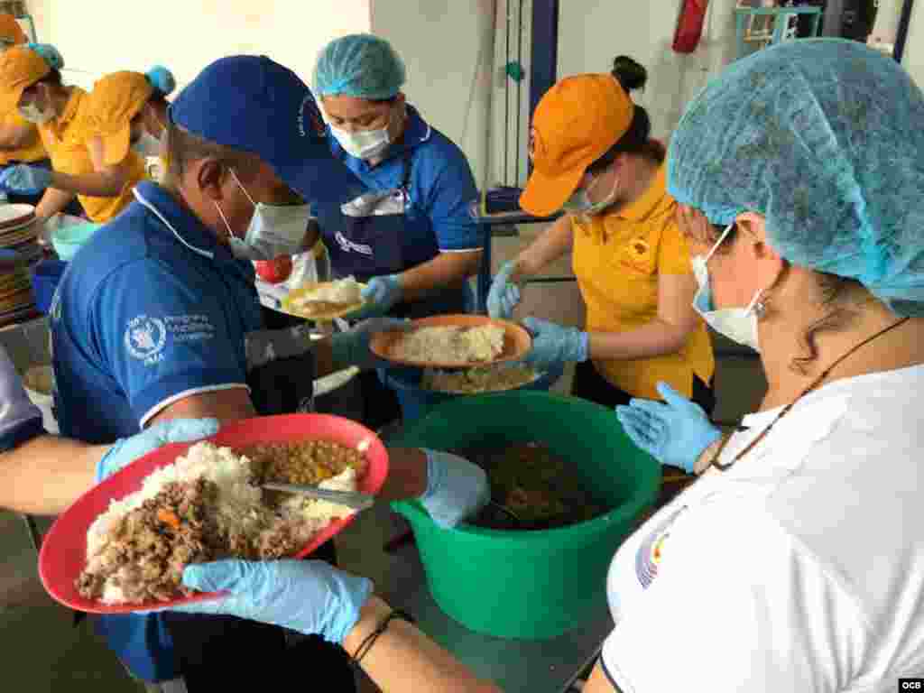 Casa de paso “Divina Providencia“, donde se distribuyen más de 4 mil comidas a los venezolanos en Cúcuta gracias a la ayuda humanitaria.